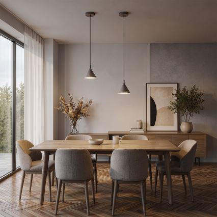 BRILAGI - LED Lampa wisząca na przewodzie CONE SINGLE 1xGX53/15W/230V beżowa