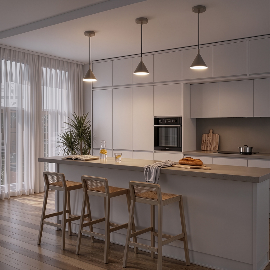 BRILAGI - LED Lampa wisząca na przewodzie CONE SINGLE 1xGX53/15W/230V beżowa