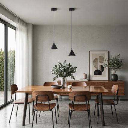 BRILAGI - LED Lampa wisząca na przewodzie CONE SINGLE 1xGX53/15W/230V czarny