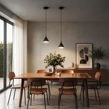 BRILAGI - LED Lampa wisząca na przewodzie CONE SINGLE 1xGX53/15W/230V czarny