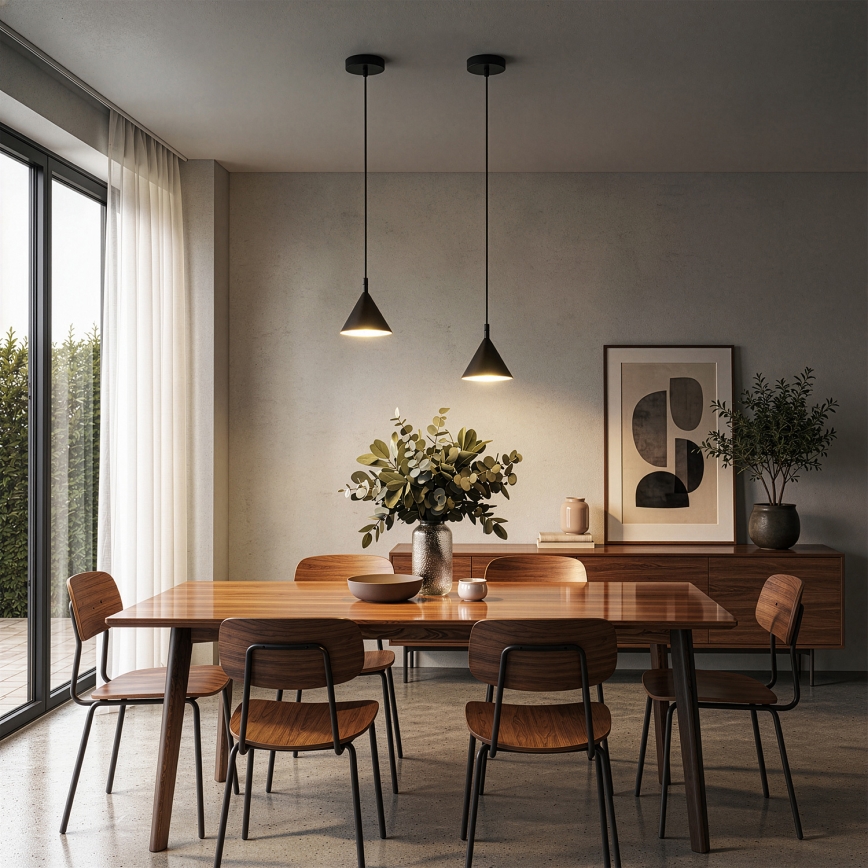 BRILAGI - LED Lampa wisząca na przewodzie CONE SINGLE 1xGX53/15W/230V czarny