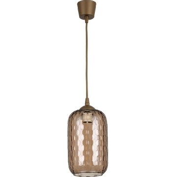 Brilagi - LED lampa wisząca na przewodzie RETRO GLASS 1xE27/60W/230V śr. 14 cm brązowa//przydymiona brązowa