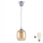 Brilagi - LED lampa wisząca na przewodzie RETRO GLASS 1xE27/60W/230V śr. 14 cm srebrna/dymno-brązowa