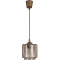 Brilagi - LED lampa wisząca na przewodzie RETRO GLASS 1xE27/60W/230V śr. 15 cm brązowy/przydymiony beż