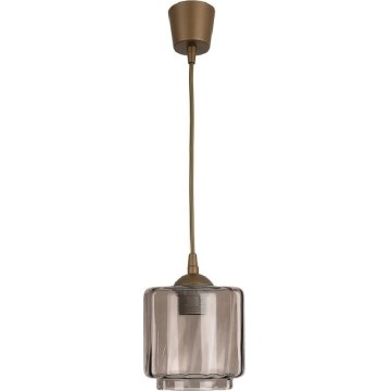 Brilagi - LED lampa wisząca na przewodzie RETRO GLASS 1xE27/60W/230V śr. 15 cm brązowy/przydymiony beż