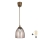Brilagi - LED lampa wisząca na przewodzie RETRO GLASS 1xE27/60W/230V śr. 17 cm brązowy/dymny beżowy
