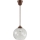 Brilagi - LED lampa wisząca na przewodzie RETRO GLASS 1xE27/60W/230V średnica 25 cm brązowy/przezroczysty