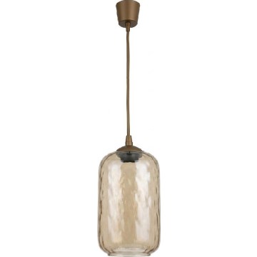 Brilagi - LED lampa wisząca na przewodzie RETRO GLASS 1xE27/60W/230V Ø 14 cm, brązowy/dymione szkło
