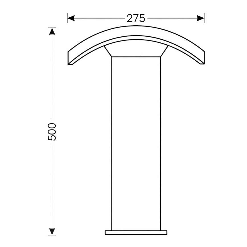 Brilagi - LED Lampa zewnętrzna ARCELO LED/9W/230V 50 cm IP54