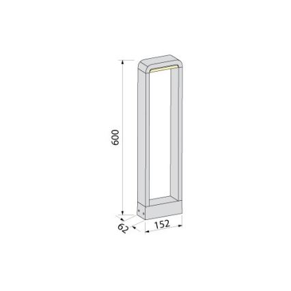 BRILAGI - LED Lampa zewnętrzna BARI LED/10W/230V 4000K IP65 60 cm antracyt