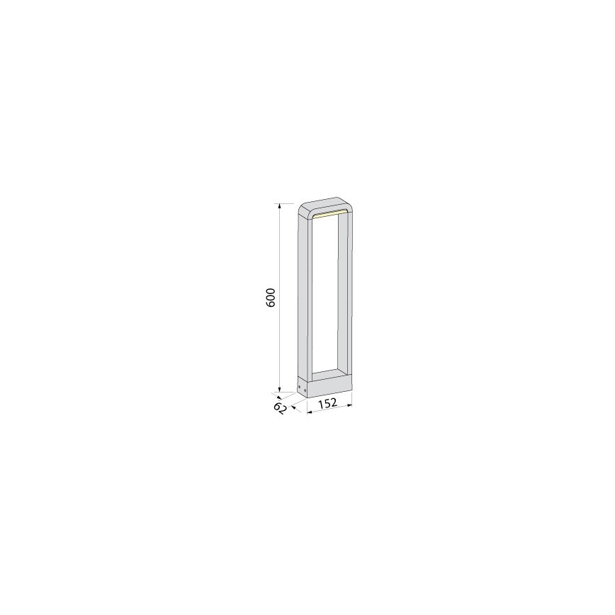 BRILAGI - LED Lampa zewnętrzna BARI LED/10W/230V 4000K IP65 60 cm antracyt