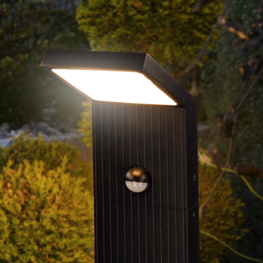 Brilagi - Lampa zewnętrzna LED z czujnikiem RIANO LED/8W/230V antracyt IP65