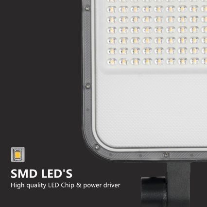 Brilagi - LED zewnętrzna lampa uliczna ze słupem i przegubem 3 m URBANLIGHT LED/100W/230V czarna IP65