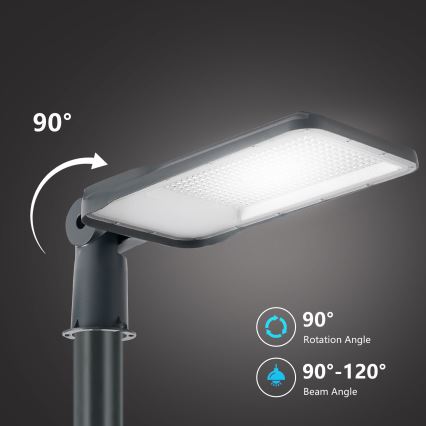 Brilagi - LED zewnętrzna lampa uliczna z słupem i przegubem o wysokości 3 m URBANLIGHT LED/200W/230V antracyt IP65