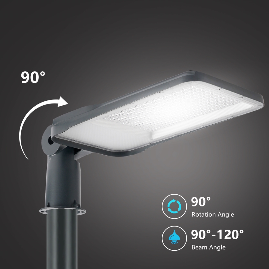 Brilagi - LED zewnętrzna lampa uliczna z słupem i przegubem o wysokości 3 m URBANLIGHT LED/200W/230V antracyt IP65
