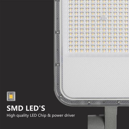 Brilagi - Zewnętrzna lampa uliczna LED ze słupem i przegubem 3 m URBANLIGHT LED/200W/230V szara IP65