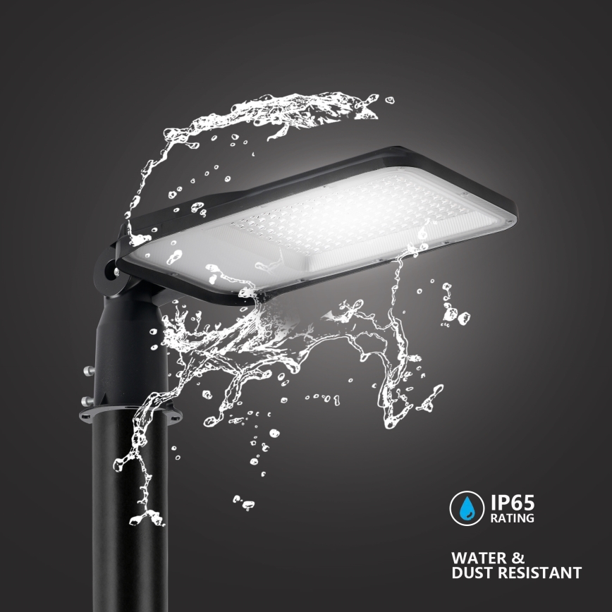 Brilagi - Zewnętrzna lampa uliczna LED z słupem i przegubem 4 m URBANLIGHT LED/100W/230V czarna IP65