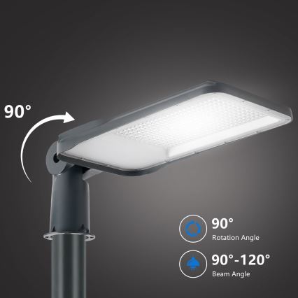 Brilagi - zewnętrzna lampa uliczna LED na słupie z przegubem 5 m URBANLIGHT LED/200W/230V antracyt IP65