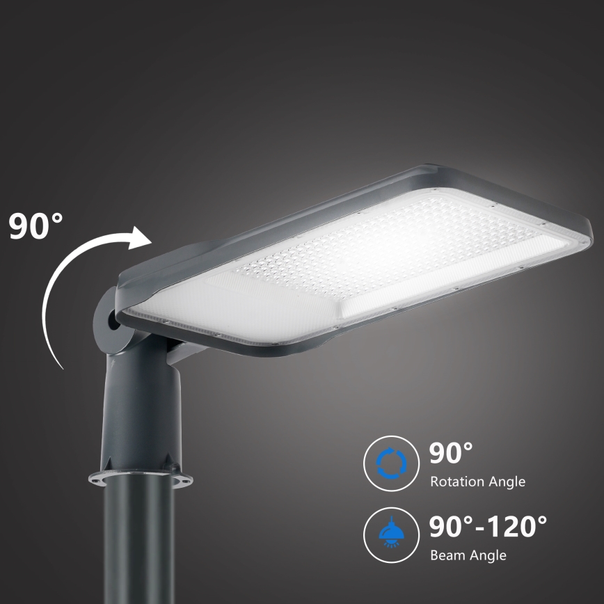 Brilagi - zewnętrzna lampa uliczna LED na słupie z przegubem 5 m URBANLIGHT LED/200W/230V antracyt IP65