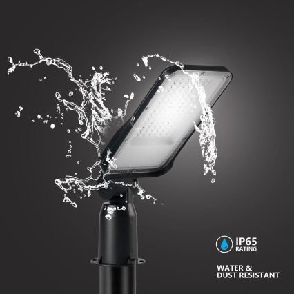 Brilagi - zewnętrzna lampa uliczna LED z słupem i przegubem 3 m URBANLIGHT LED/50W/230V czarna IP65