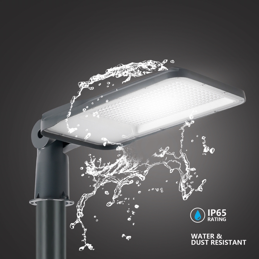 Brilagi - Zewnętrzna lampa uliczna LED z 4-metrowym słupem i przegubem URBANLIGHT LED/200W/230V antracyt IP65