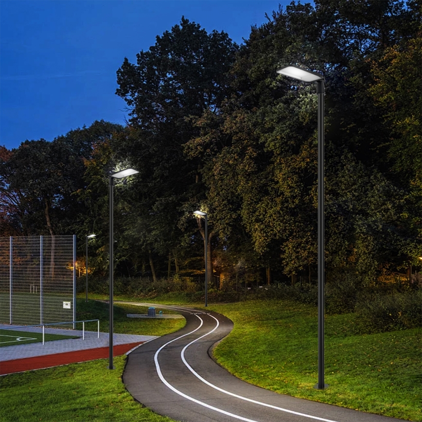 Brilagi - Zewnętrzna lampa uliczna LED z słupem i przegubem o wysokości 4 m URBANLIGHT LED/200W/230V czarna IP65