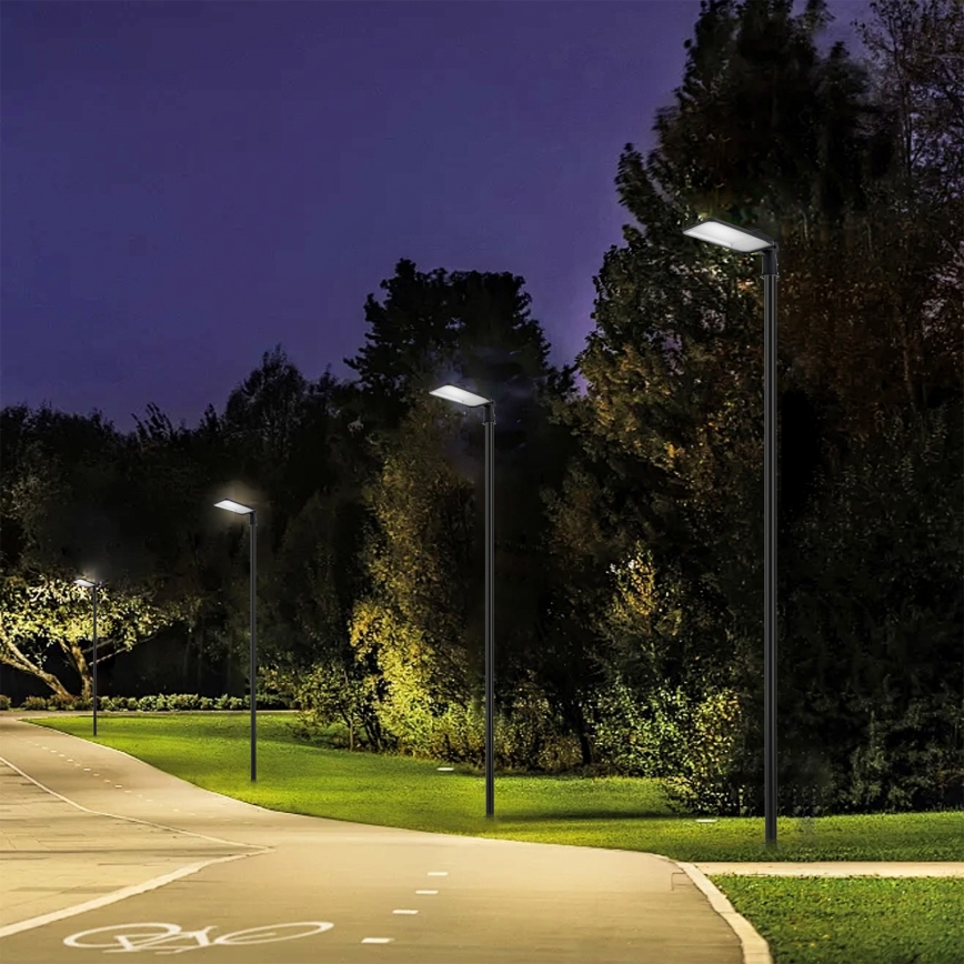 Brilagi - Zewnętrzna lampa uliczna LED z słupem i przegubem o wysokości 4 m URBANLIGHT LED/200W/230V czarna IP65