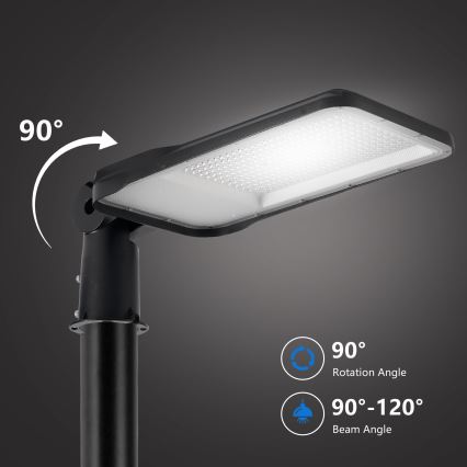 Brilagi - Zewnętrzna lampa uliczna LED z słupem i przegubem o wysokości 4 m URBANLIGHT LED/200W/230V czarna IP65