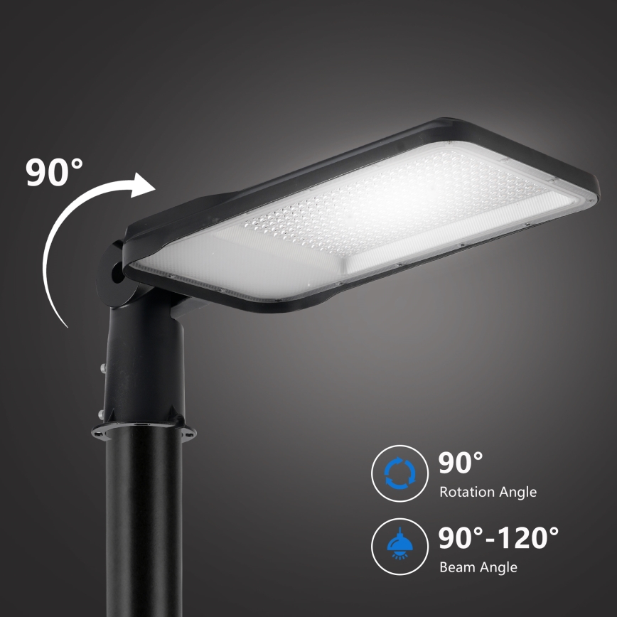 Brilagi - Zewnętrzna lampa uliczna LED z słupem i przegubem o wysokości 4 m URBANLIGHT LED/200W/230V czarna IP65