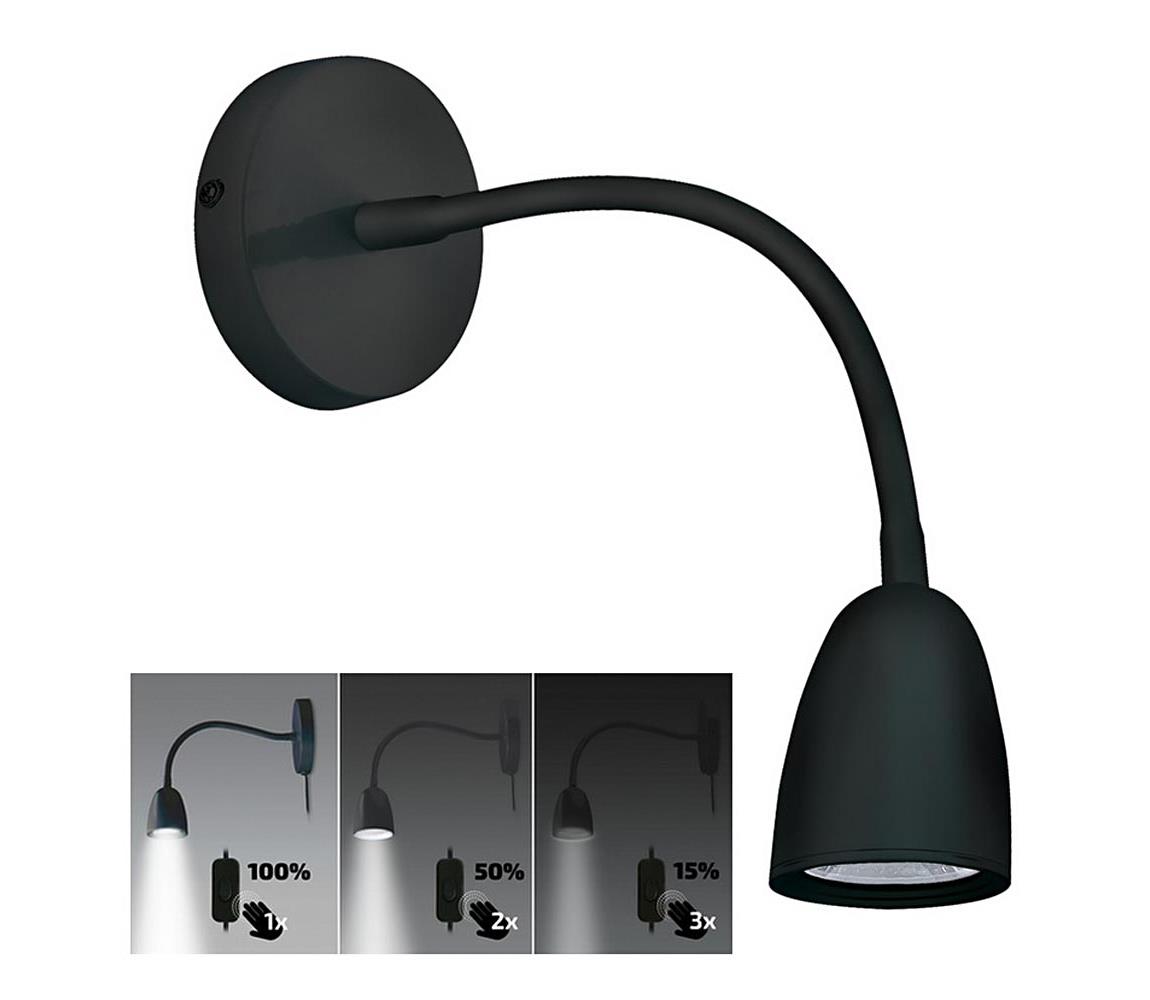 Brilagi - LED Lampka ścienna ściemnialna LED/4W/230V czarny