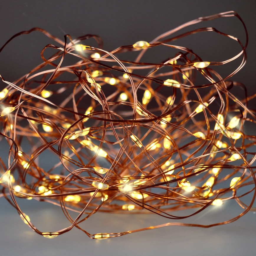 Brilagi - LED łańcuch świąteczny 100xLED/3xAA 10m ciepła biała