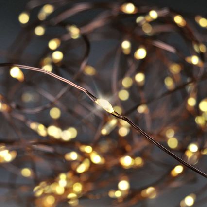 Brilagi - LED łańcuch świąteczny 100xLED/3xAA 10m ciepła biała