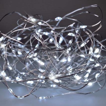 BRILAGI - LED łańcuch świąteczny 100xLED/3xAA 10m zimne białe światło