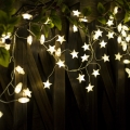 Brilagi - LED łańcuch świąteczny 40xLED/3xAA 1,8m ciepłe białe gwiazdki