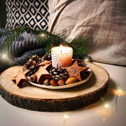 Brilagi - LED  łańcuch świetlny 100xLED/3xAA 10m ciepła biała