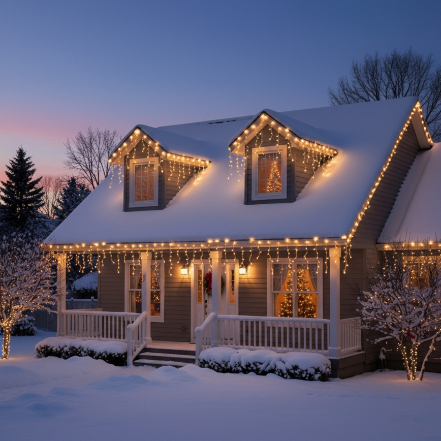 Brilagi - LED łańcuch zewnętrzny 200×LED / 8 funkcji, 13 m, IP44, ciepła biel, sople