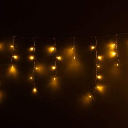 Brilagi - LED łańcuch zewnętrzny 200×LED / 8 funkcji, 13 m, IP44, ciepła biel, sople