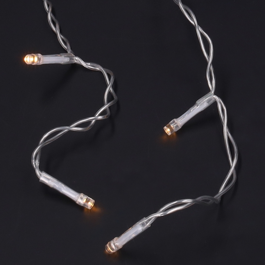 Brilagi - LED łańcuch zewnętrzny 200×LED / 8 funkcji, 13 m, IP44, ciepła biel, sople