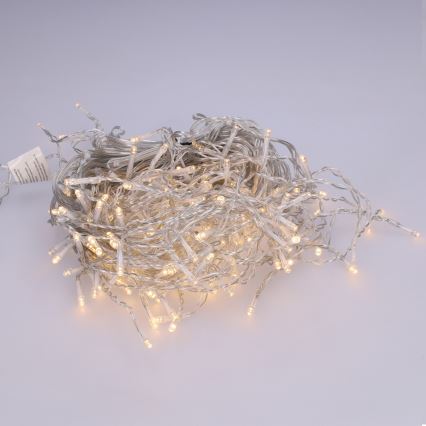 Brilagi - LED łańcuch zewnętrzny 200×LED / 8 funkcji, 13 m, IP44, ciepła biel, sople