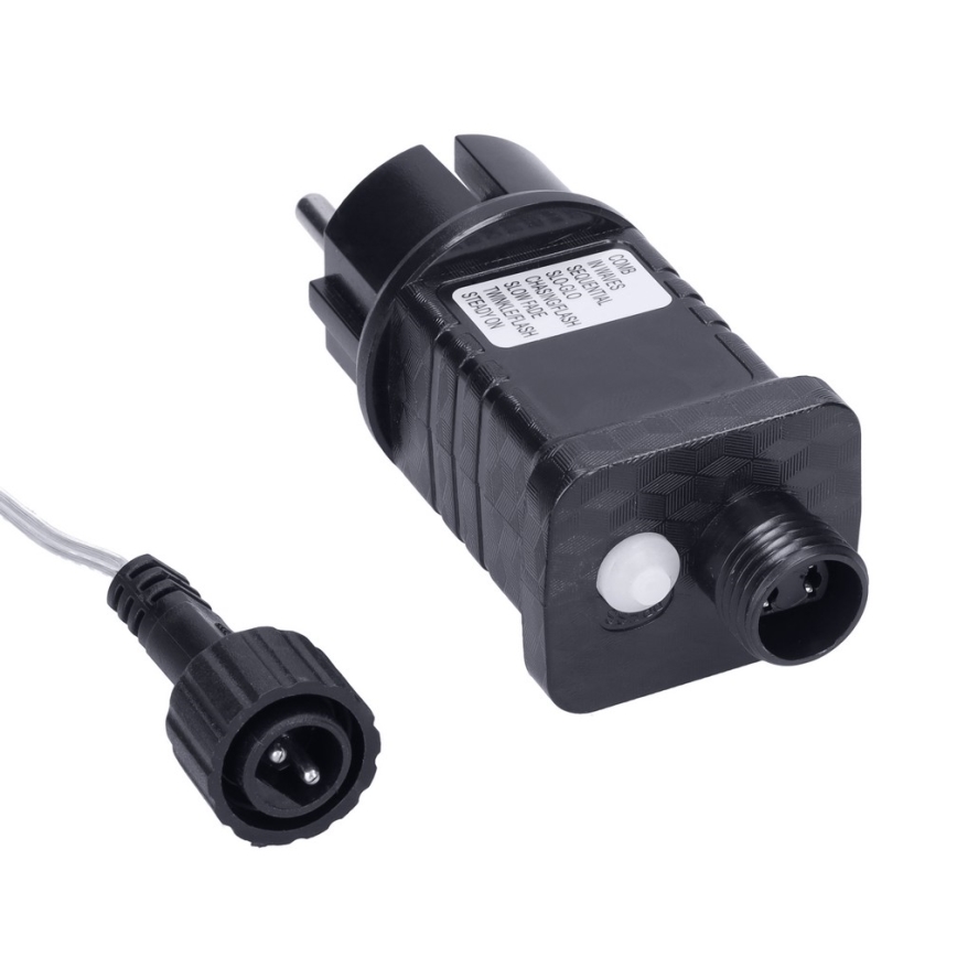 Brilagi - Zewnętrzny łańcuch świetlny LED, 360 diod LED, 8 funkcji, 14 m, IP44, ciepła biała, sople świetlne