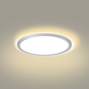 Brilagi - LED łazienkowa lampa sufitowa ULTRA SLIM LED/18W/230V śr. 30 cm srebrna IP54