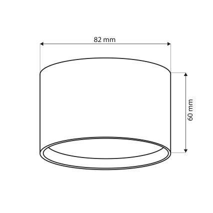 Brilagi - LED Łazienkowa oprawa punktowa SMOOTH 1xGX53/15W/230V czarna IP65