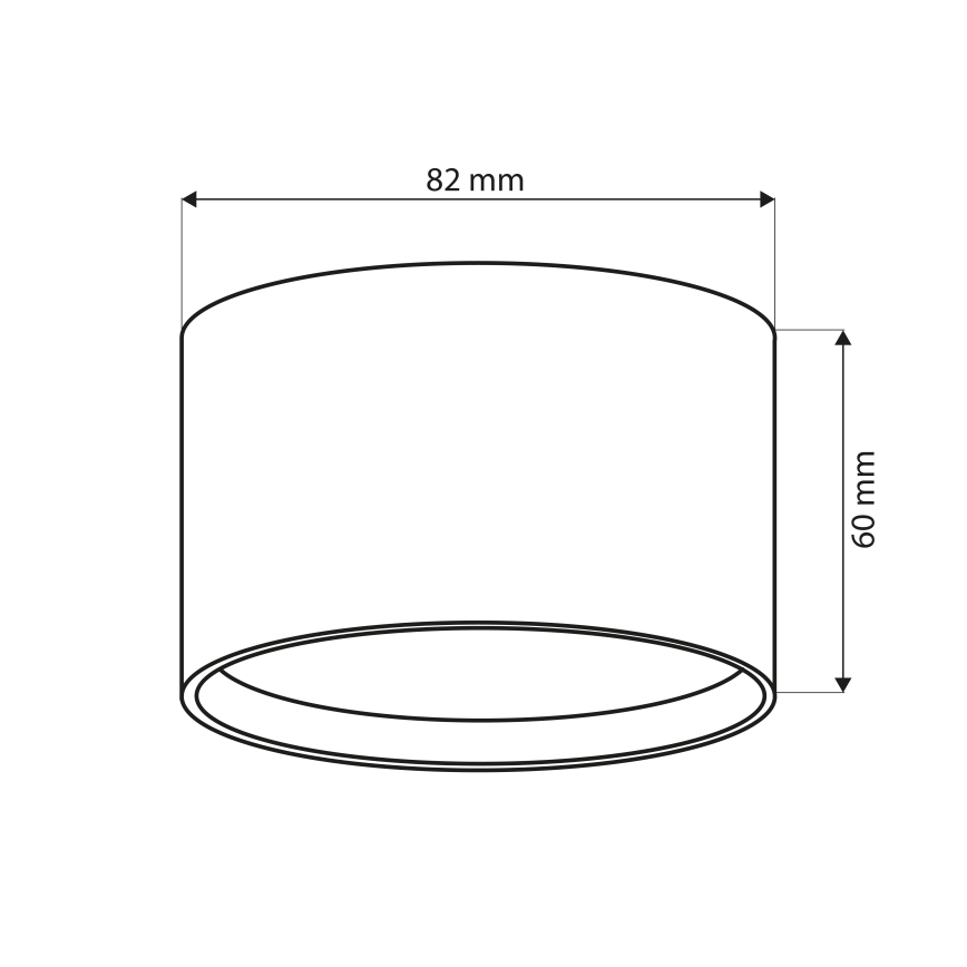 Brilagi - LED Łazienkowa oprawa punktowa SMOOTH 1xGX53/15W/230V czarna IP65