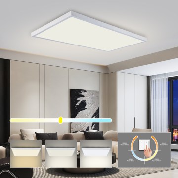 Brilagi - LED Łazienkowa oprawa sufitowa FRAME LED/96W/230V 120x60 cm 3000/4000/6000K IP44 biała