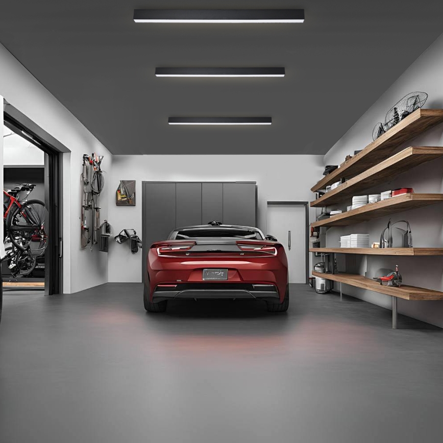 Brilagi - LED lampa sufitowa do łazienki SLEEKLINE LED/40W/230V 3000/4500/6000K czarna IP44