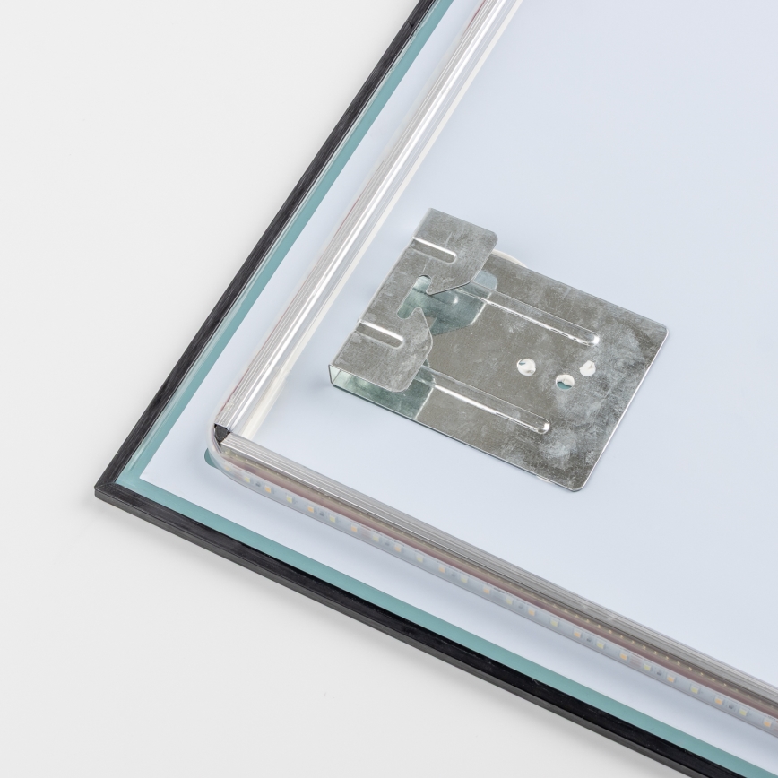 Brilagi - LED lustro łazienkowe SUELLO LED/24W/230V 60x60 cm czarne IP44 CRI 90 ściemnialne + CCT