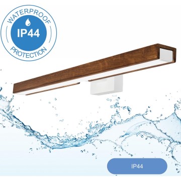 Brilagi - LED Łazienkowe oświetlenie lustra WOODY MIRROR LED/12W/230V 60 cm IP44 dąb/biały