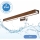 Brilagi - LED Łazienkowe oświetlenie lustra WOODY MIRROR LED/12W/230V 60 cm IP44 dąb wiśnia/chrom błyszczący