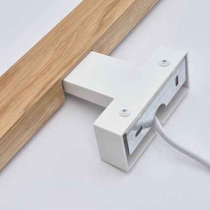 Brilagi - LED Łazienkowe oświetlenie lustra WOODY MIRROR LED/12W/230V 60 cm IP44 dąb/biały