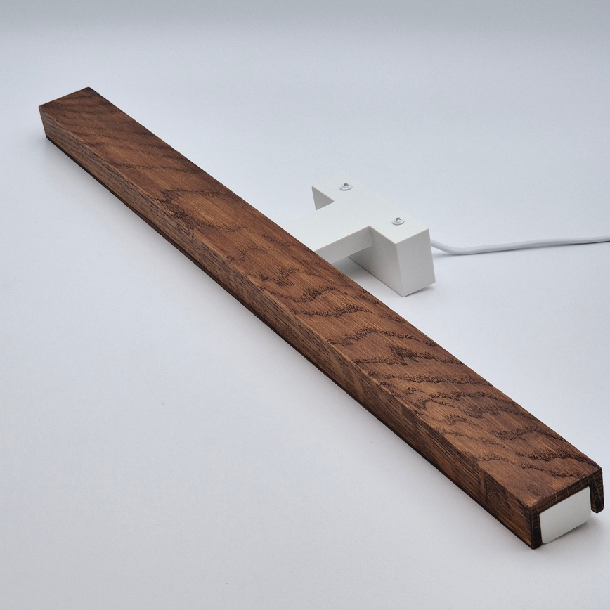 Brilagi - LED Łazienkowe oświetlenie lustra WOODY MIRROR LED/12W/230V 60 cm IP44 dąb wiśnia/biały